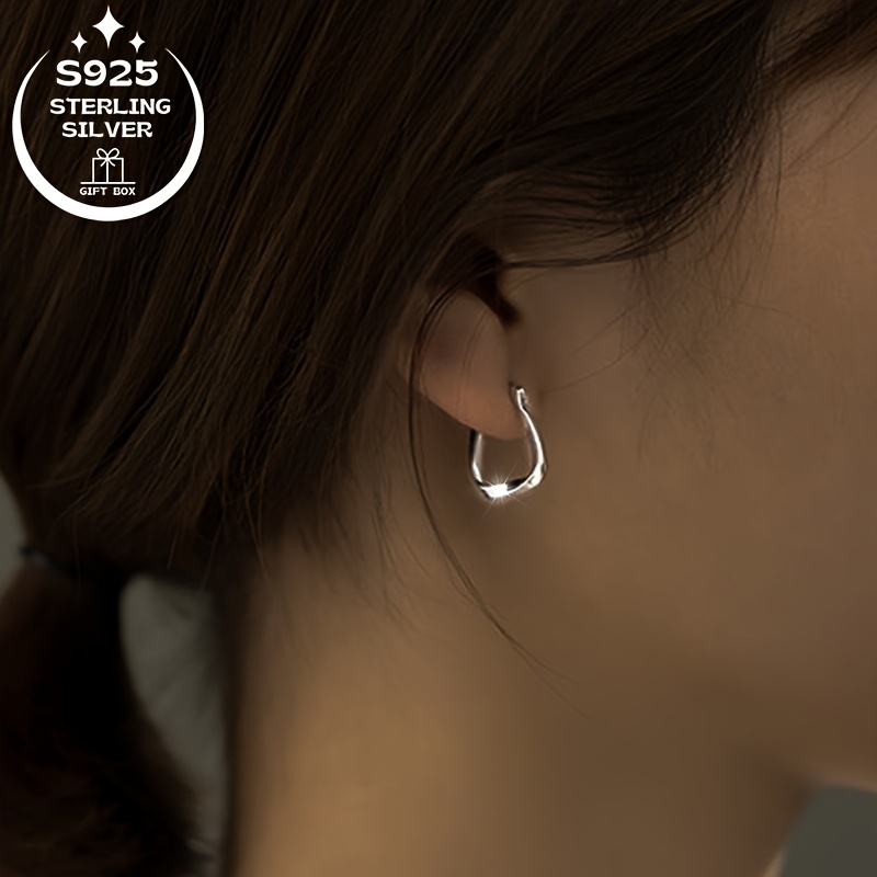 925 Silver Geometric Ring Earrings Set
